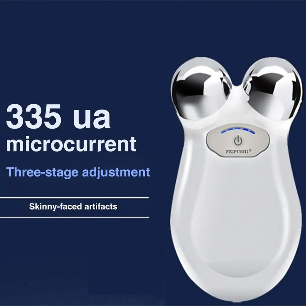 Facial Microcurrent Roller Massager: Face Lifting Device