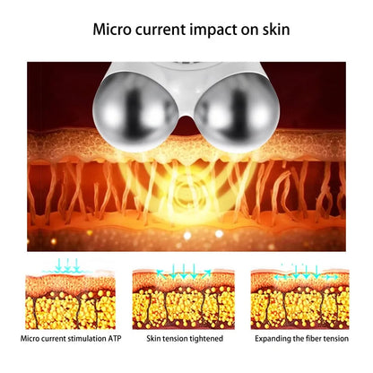 Facial Microcurrent Roller Massager: Face Lifting Device